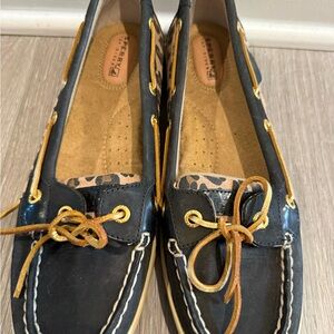 Sperry Women's Black and Brown Loafers